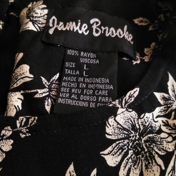 Jamie Brooke Button Front Sleeveless Floral Dress - Picture 8 of 8